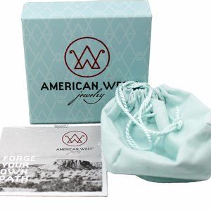 Carolyn Pollack American West Signature Jewelry Gift Box+Velvet Pouch+Roman Card